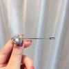 Bo Xin Yun Zirconia Brooch - Elegant Anti-Exposure Pin for Dresses