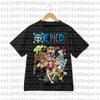 Camiseta Estampada de Anime Japonés One Piece para Hombre Roronoa Zoro Niño Infantil Harajuku Manga Corta Niños Camiseta de Luffy Ropa