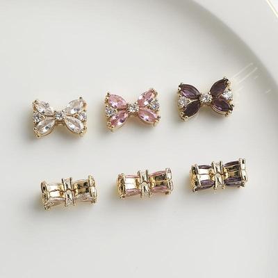 14K Gold Filled Zirkon Schmetterling Fliege Abstandshalter Perlen für DIY Schmuck Halskette Basteln