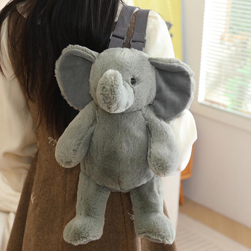 Plush Animal Backpack Sloth Lion Sheep Lemur Giraffe Rabbit Deer Elephant Stuffed Toy Cute Soft Kawaii Boys Girl School Bag Gift