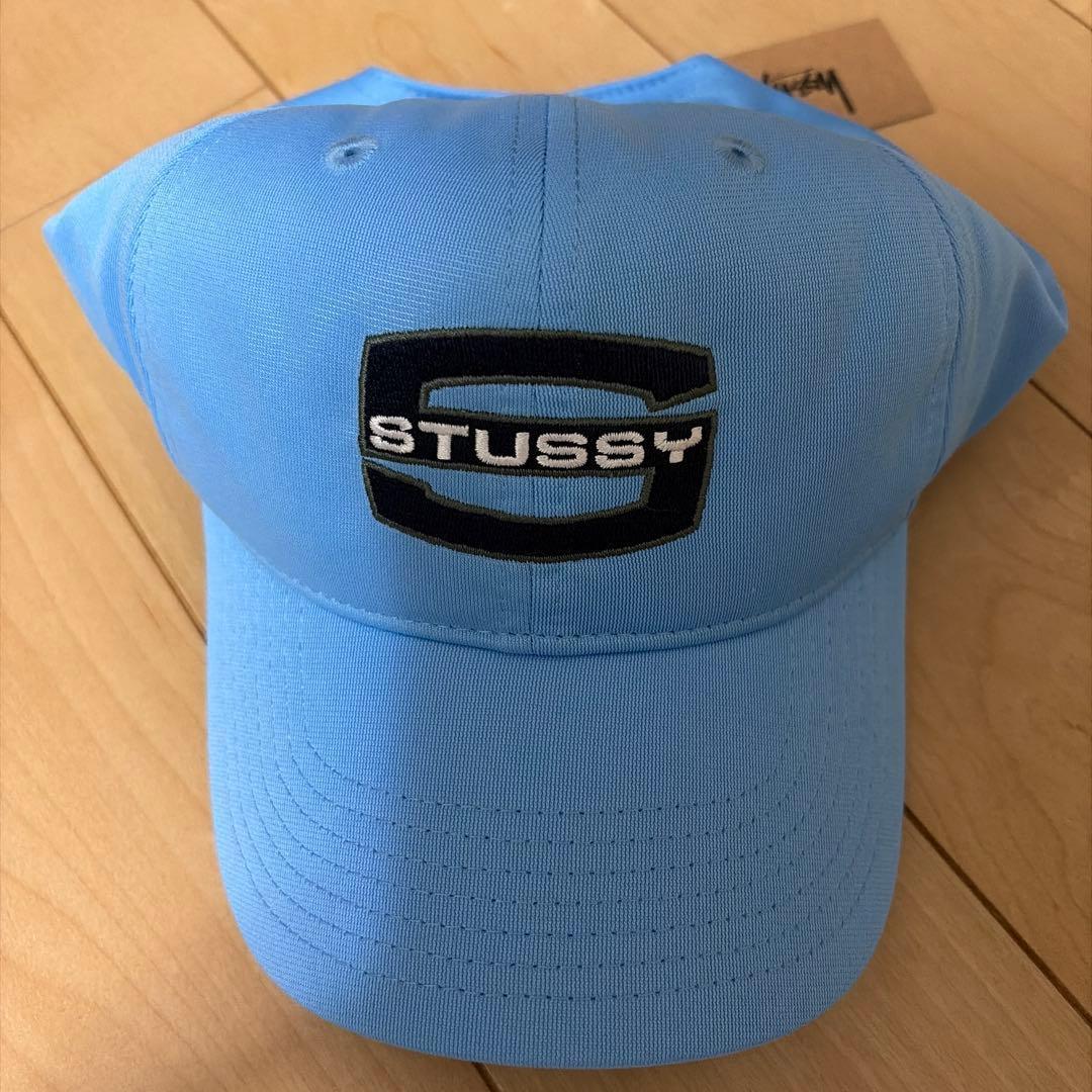 Used STUSSY cap light blue embroidered logo