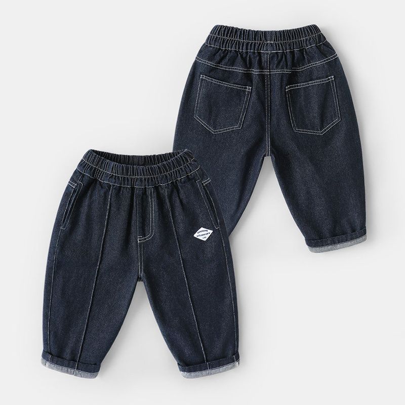 Boys  Jeans Long Pants Spring Clothing Children s New Spring Style Children s Baby Toddler Spring U15443 Blue 90cm