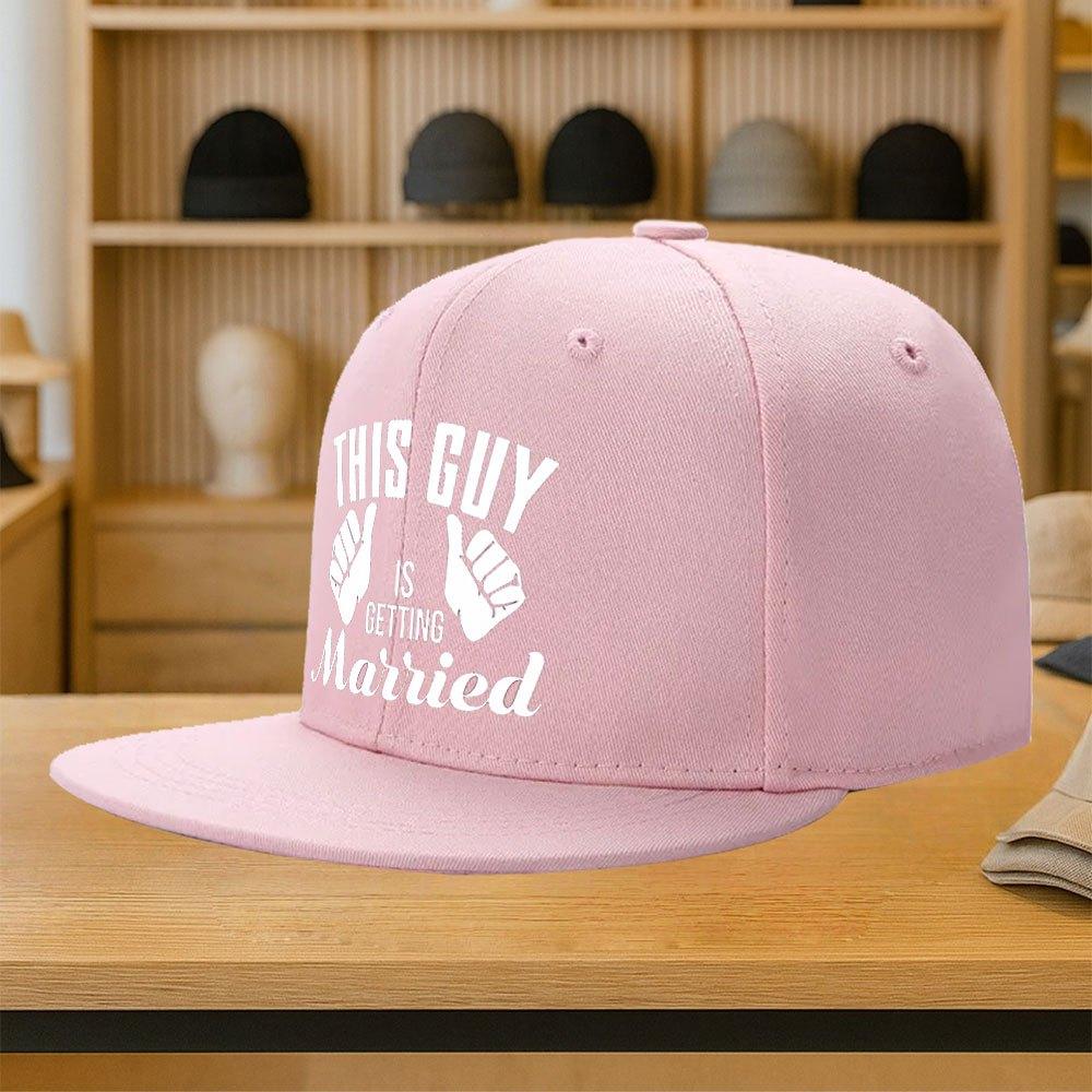 This Guy Is Getting Married Groom Bachelor Party Baseball Cap Polyester Adjustable Casual Snapback Hat One Size
