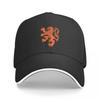 Dutch Lion (Orange/Black Outline On Black) Baseball Cap Hat Man For The Sun Uv Protection Solar Hat  Sunscreen Women Men's