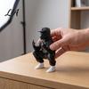 Cool Biker Enthusiast Presents 3D Printed Off-Road Figurine, Squatting Rider Statue, Trendy Desktop Detailed PLA Craft Ornament, Home
