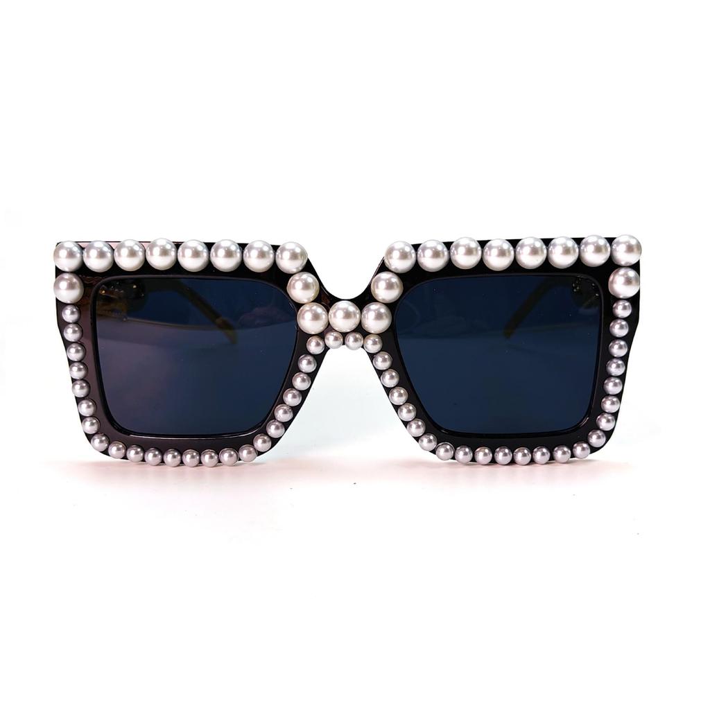 Γυαλιά Ηλίου SHEIN με Μεγάλο Σκελετό και Πέρλες: Αντιηλιακή Προστασία Υψηλής Ποιότητας Unisex