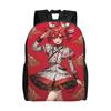 Cartoon Kasane Teto Rucksack für Männer Frauen Teenager High School Arbeits-Tagesrucksack Laptop Computer Leinwandtaschen Sport