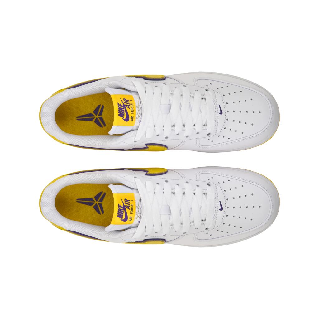 Kobe Bryant X Nike Air Force 1 Low Retro QS Lakers Home Unisex Sneakers Yellow White Varsity-Maize FZ1151-100