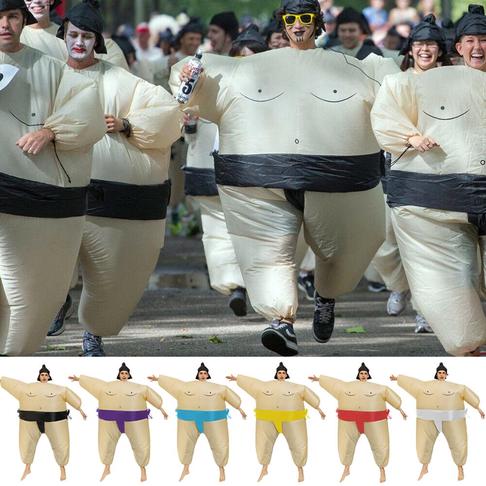 Sumodrakt Bryter Oppblåsbar Drakt Blås Opp Festantrekk Cosplay Kjole Barn Menn