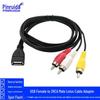 USB Female to 3RCA Male Audio/Video Cable for Set-Top Box