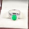 Emerald Oval Cut Gemstone With 925 Sterling Silver Ring For Men's #B32 JL375671287682