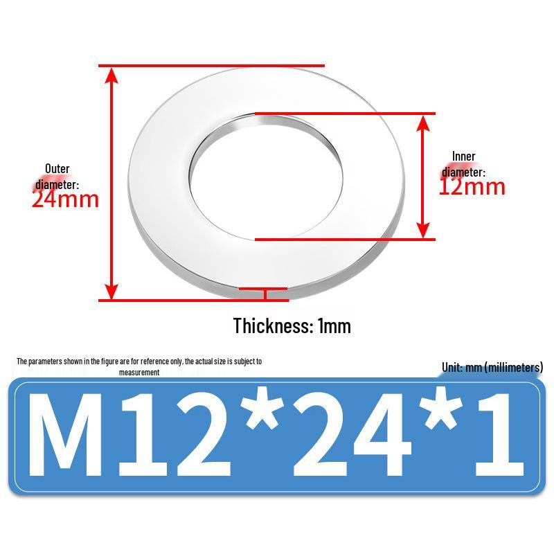 Jin Juntai Thick & Thin Stainless Steel Flat Washer, Round M10-M36
