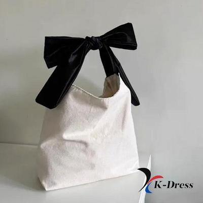 Bolsa Ecológica Ribbon, Bolsa de Ombro Ballet Core Canvas