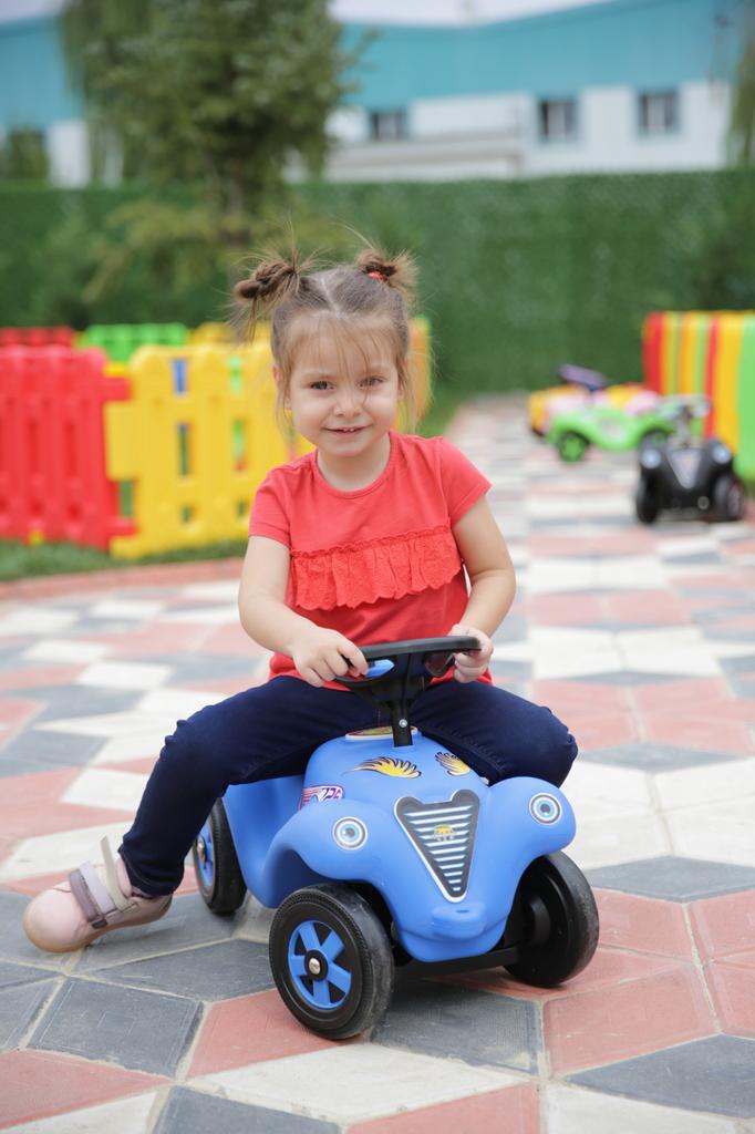 King Car rider - blue