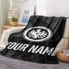 1 Stück Personalisierte Eintracht Frankfurt Muster Flanell Decke Geeignet für Alle Jahreszeiten für Heimdekoration Wärme und Komfort Geschenke Feiertagsgeschenk
