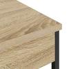 Nightstand with Shelf Sonoma Oak 41 X 31 X 76 Cm Engineered Wood