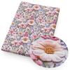 DIY Synthetic Leather Fabric Flowers Florals Printed Imitation Embroidery Faux Leather Shoes Imitation Embroidery