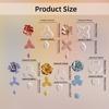 10Pcs Flower Petal Clay Cutter for Clay Earrings Jewelry Making, Geometric Flower Clay Earring Cutter Set
