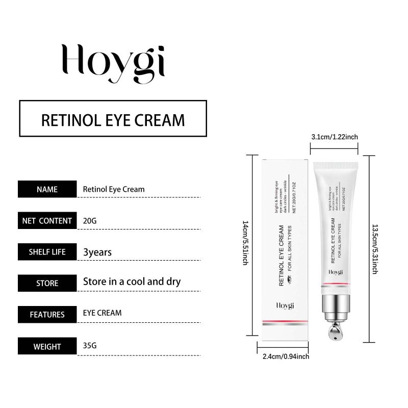 Firming Eye Cream Retinol & Bee Venom Peptide For Wrinkles Dark Circles Puffiness Firming Moisturizing Anti-Aging Eyecare