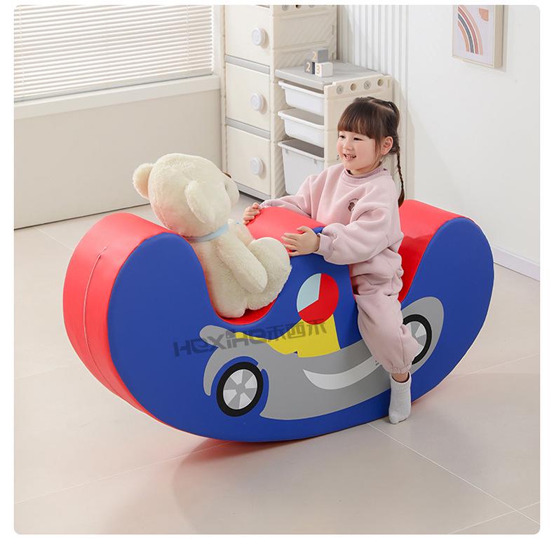 Sensory Integration Watermelon Rocking Horse - Soft Early Education Rocker for Kindergarten and Indoor Play