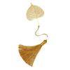Leaf Vein Metal Bookmark Tassels Book Clip Cute Hollowed Out Bookmark  Student Stationery