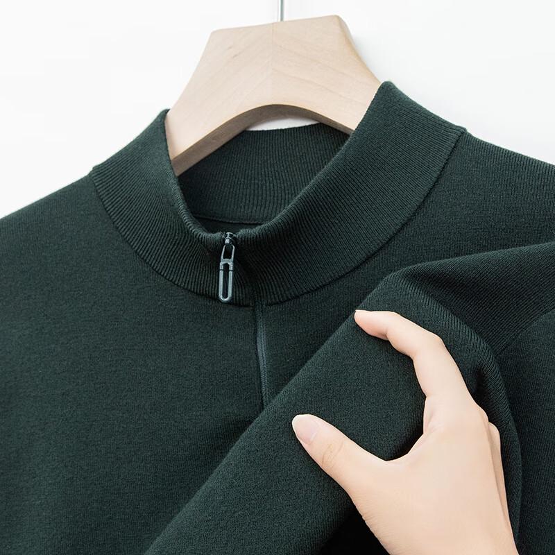 Men's Zip Stand Collar Pullover Sweater YTMTST6761