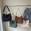 Large-capacity college students commuting bag for women 2025 new simple casual shoulder tote tote shopping bag