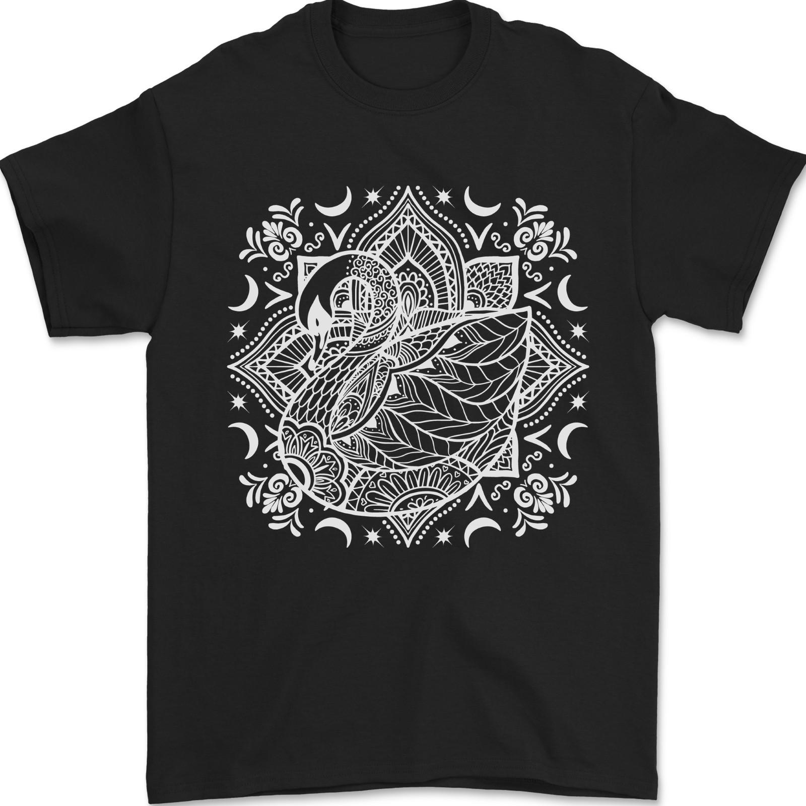 Mandala Art Swan Mens T-Shirt 100% Cotton S разноцветный