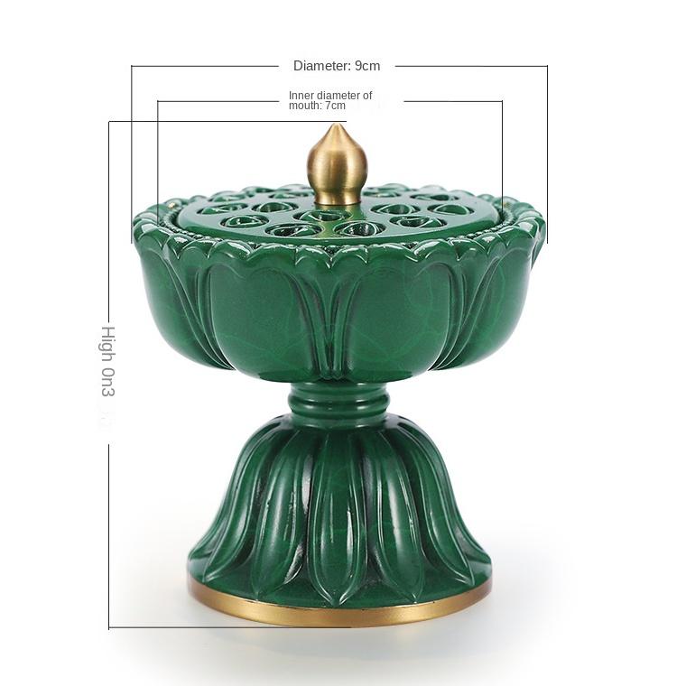 

Антикварная лампа Лотос Медная курильница для благовоний для благовонной спирали Домашние креативные украшения Латунная кадильница Украшение для дома Аромат