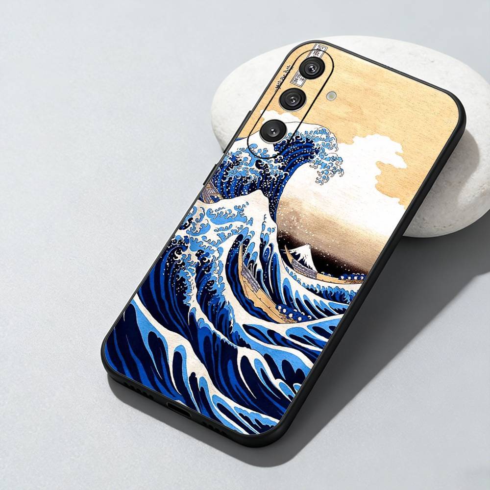 

The Great Wave Off Kanagawa Phone Case For Samsung Galaxy A73,A72,A71,A70,A52,A51 Others Soft Black Cover Samsung a52