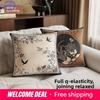 Neues Chinesisches Retro Sofa Wohnzimmer Kissenbezug Kissenbezug Schlafzimmer Erkerfenster Nachttischkissen Quadratischer Kissenbezug