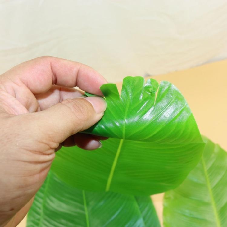 4pcs Multipurpose Banana Leaf Replicas Enhances Any Space with Tropicals Bendables and Practical Party Decoration