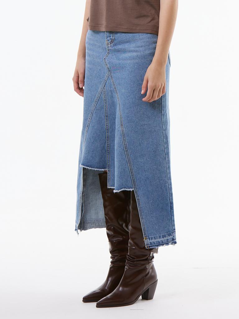 UNKNOWN PLANET Up-353 Asymmetrical Denim Skirt
