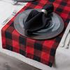 Dinner Merry Christmas Plaid Table Runner Christmas Table Runner Tablecloth Christmas Decoration