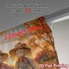 2pcs, 2D FLAT PRINTING Curtains (Without Rod) Harvest Friends Contemporary Popular Curtains Durable 100% Polyester Fabric