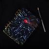 DIY Epoxy Resin Notebook Mold Cthulhu Wind Dragon Eye Written Mould 3D Embossed Notebook Leather for Case Silicone Mould
