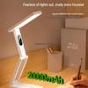 Rechargeable Folding Desk Lamp for Eye Protection - Ideal for Students, Dorms & Bedside, Offers Long Battery Life.