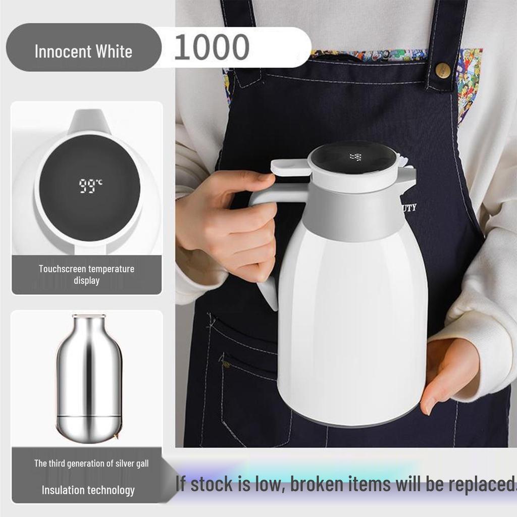2026 Smart Temperature-Control Kettle: Large Capacity, Insulated, Temperature Display, Hot Water Bottle for Home Use.