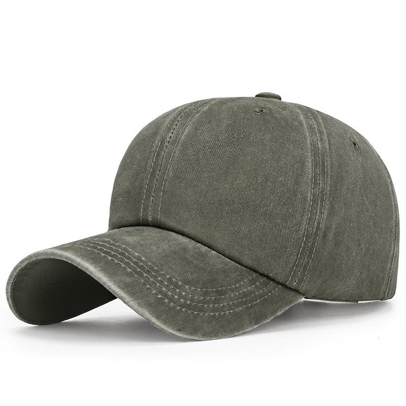 Washable and Aged Glossy Cap for Men, Multi-color Soft-top Coated Fabric Sunshade Baseball Cap