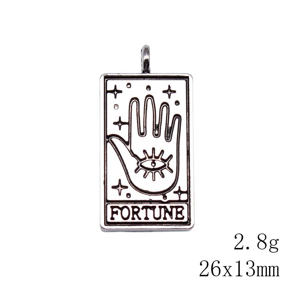 Christmas Decorations Charms For Necklace Friendship Puzzle Game Card Tarot Charms Pendant Home Garden Male Pendant