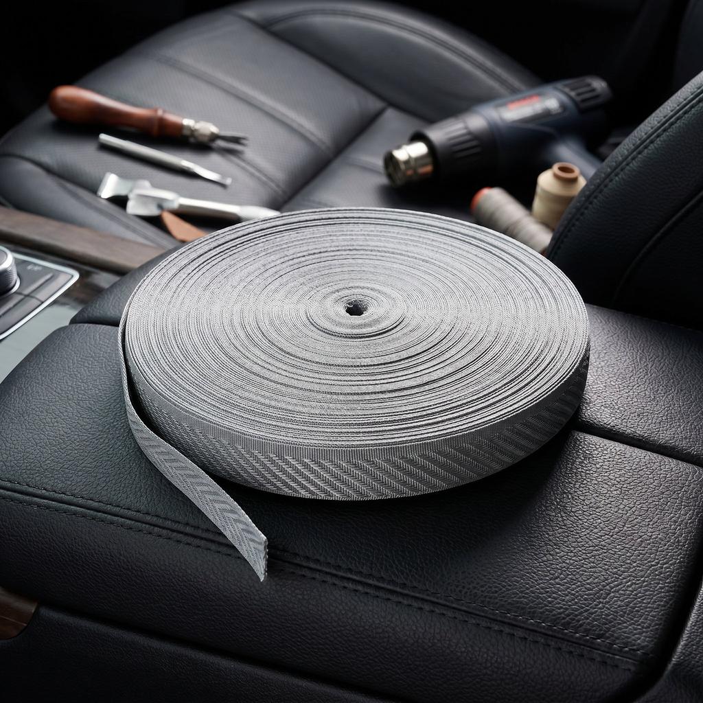 1Roll Car Mat Bias Binding Tape Twill Edge Binding Webbing for Tufting Carpet DIY Craft Sewing Project Tufting Rug Webbing