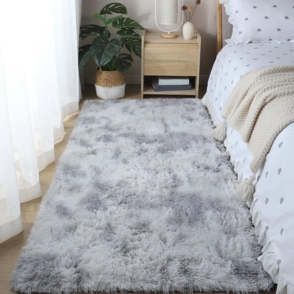 Ultra Soft Modern Area Rugs Shaggy Nursery Rug Home Room Plush Carpet Decor