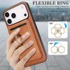 in 1 Detachable Vertical Magnetic Card Solt Ring Holder Wallet Leather Case For iPhone 17 16 Pro Max 15 Plus 14 13 12 Bag Cover
