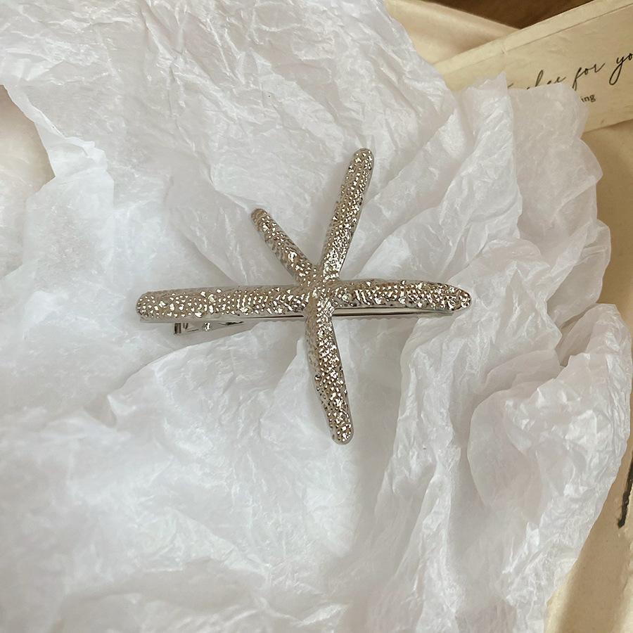 

Starfishes Hair Clip Handmade Sea Star Headpieces Gold/silver Color Metal Starfishes Hairpin Women Girls Hair Accessories