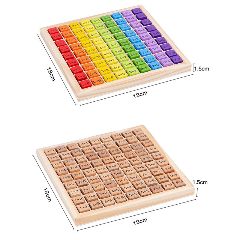 Montessori Educational Math Toys For Kids Children Baby Toys 99 Multiplication Table Math Arithmetic Teaching Aids