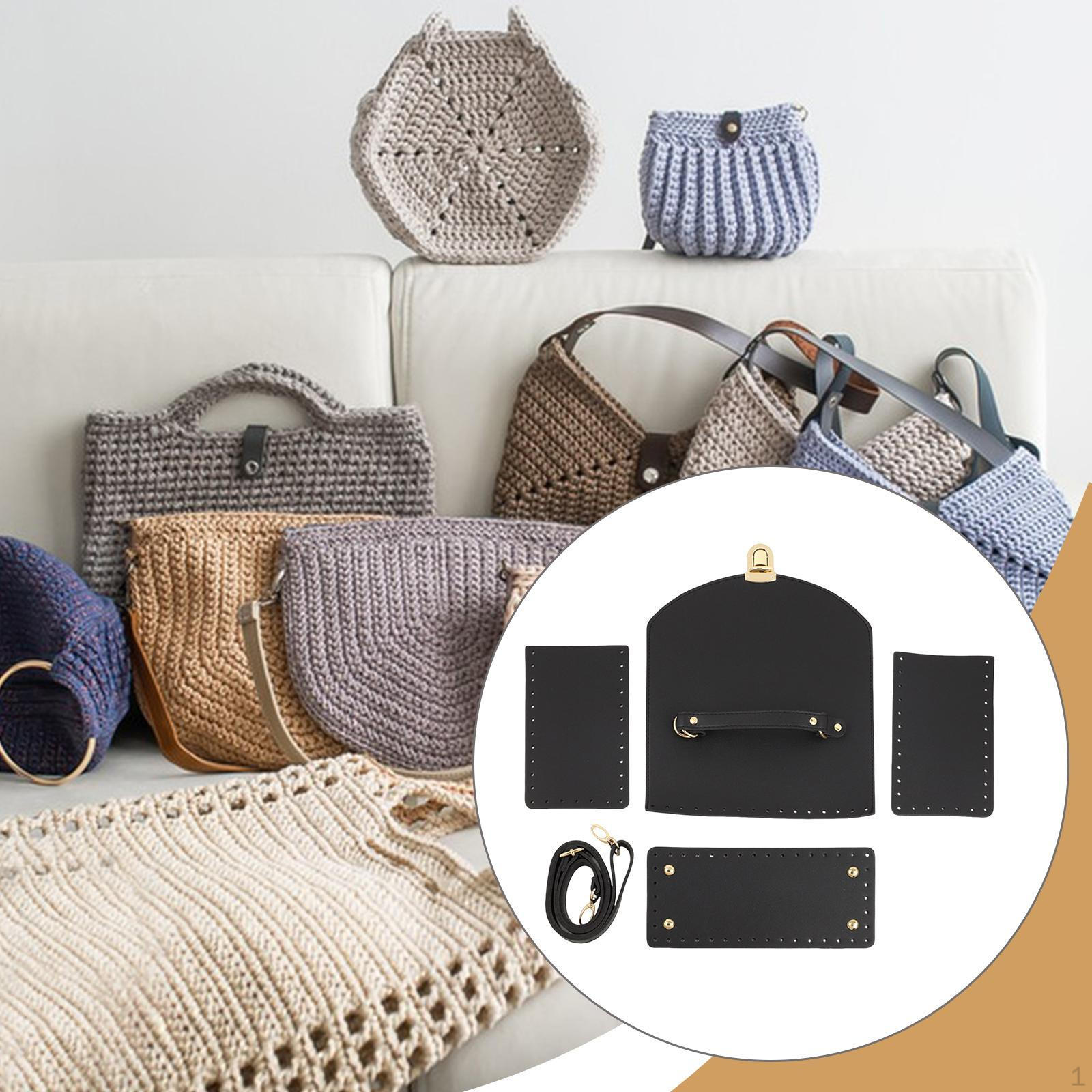 

Bag Bases for Crochet Accessories Knitting Set Supplies Bottom Shape Pad Women чорний