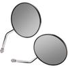 High Definition Clear View Motorcycle Rear View Mirror - Stainless Steel - 2PCS Replacement for Gn125 - Improve Safety and Visibility
