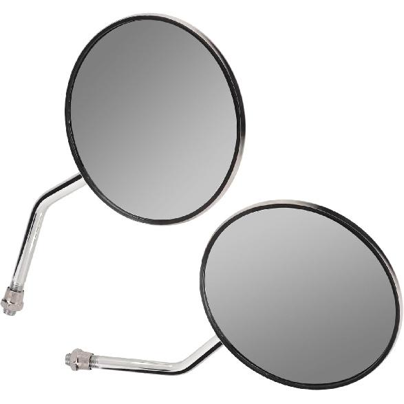 High Definition Clear View Motorcycle Rear View Mirror - Stainless Steel - 2PCS Replacement for Gn125 - Improve Safety and Visibility