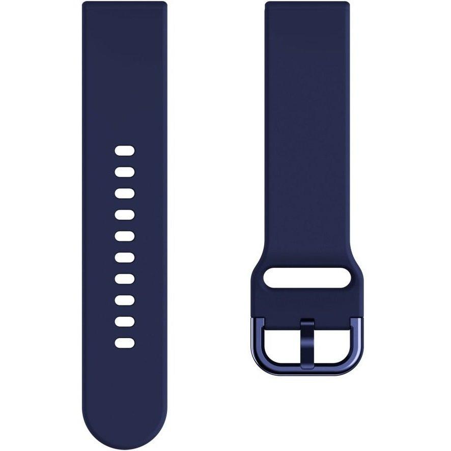 Universal Silicone Strap 20mm, Navy Blue