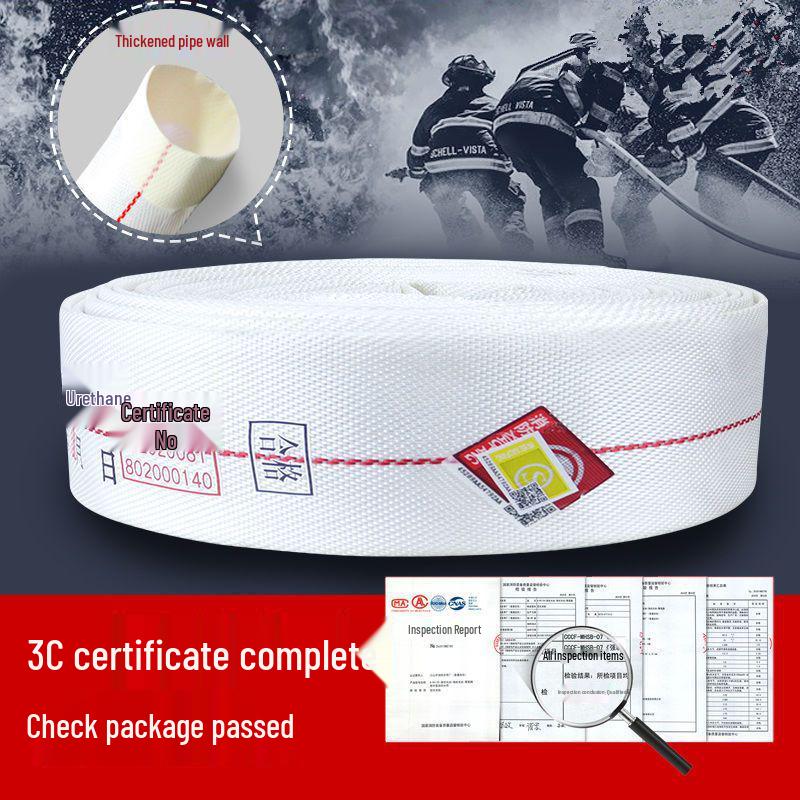 High Pressure 65ft Fire Hose & Hydrant Connector with Explosion-Proof Water Gun, 20/25m